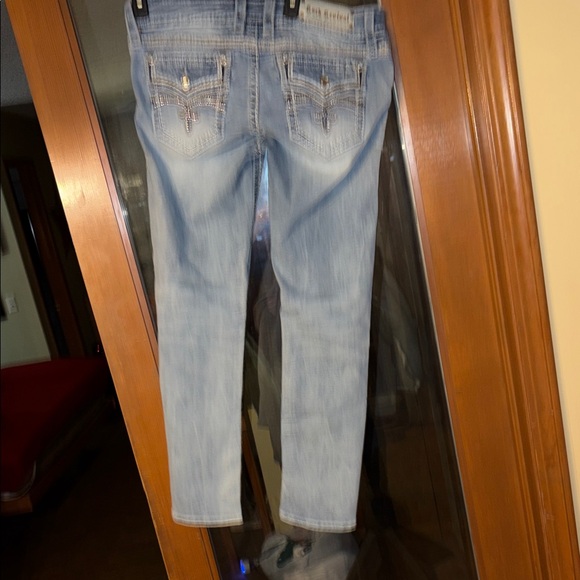 Rock Revival Light Blue Skinny Jeans - Picture 11 of 15